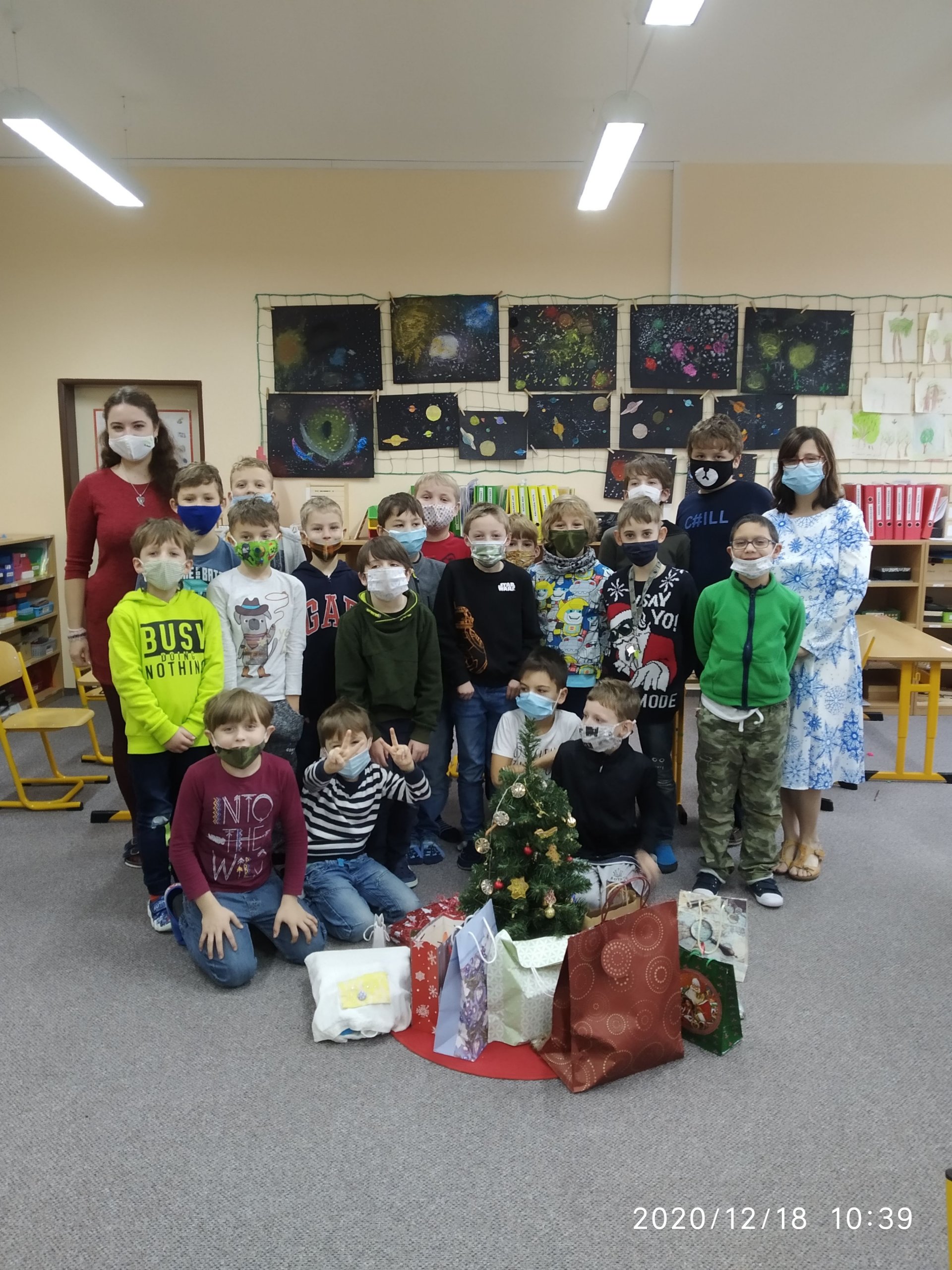 Vánoce ve třídě a v lese