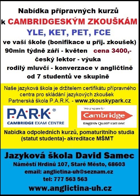 Příprava k CAMBRIDGESKÝM zkouškám