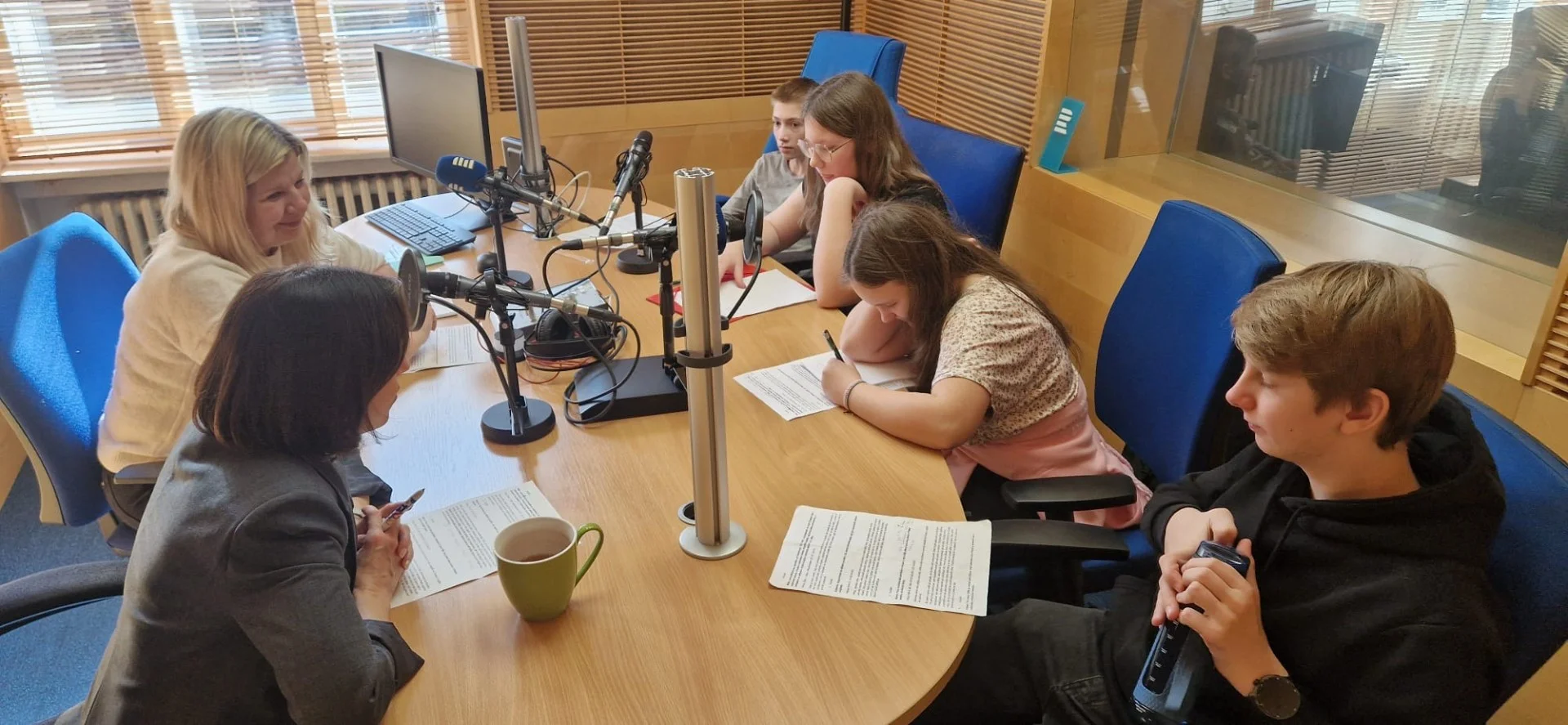Natáčení reportáže v Českém rozhlase Zlín