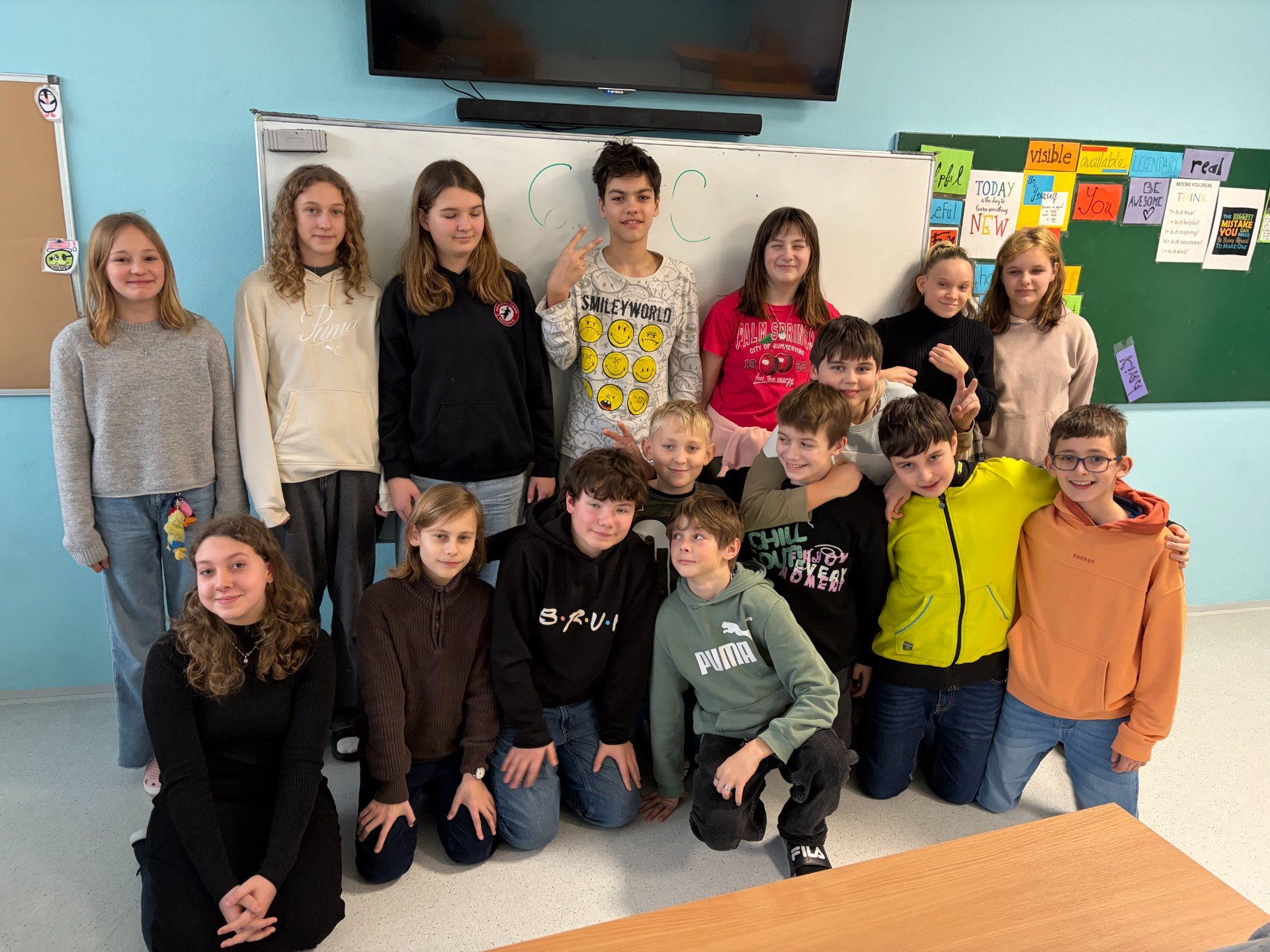 29.1. Společné focení po předání vysvědčení